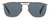 Front View of David Beckham 1001S Unisex Aviator Sunglass Ruthenium Silver Tortoise/Grey 55 mm