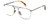 Profile View of David Beckham DB1001S Designer Reading Eye Glasses with Custom Cut Powered Lenses in Dark Ruthenium Silver Tortoise Havana Unisex Pilot Semi-Rimless Metal 55 mm