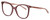 Profile View of Levi's Timeless LV5009S Designer Single Vision Prescription Rx Eyeglasses in Pink Crystal Ladies Cat Eye Full Rim Acetate 56 mm