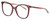 Profile View of Levi's Timeless LV5009S Designer Progressive Lens Prescription Rx Eyeglasses in Pink Crystal Ladies Cat Eye Full Rim Acetate 56 mm