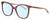 Profile View of Levi's Timeless LV5009S Designer Blue Light Blocking Eyeglasses in Pink Crystal Ladies Cat Eye Full Rim Acetate 56 mm