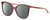 Profile View of Levi's Timeless LV5009S Designer Polarized Sunglasses with Custom Cut Smoke Grey Lenses in Pink Crystal Ladies Cat Eye Full Rim Acetate 56 mm