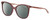 Profile View of Levi's Timeless LV5009S Designer Polarized Reading Sunglasses with Custom Cut Powered Smoke Grey Lenses in Pink Crystal Ladies Cat Eye Full Rim Acetate 56 mm