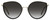 Front View of Levi's Timeless LV5011S Women's Cat Eye Sunglasses Black Gold/Grey Gradient 56mm