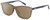 Profile View of Levi's Timeless LV5013CS Designer Polarized Sunglasses with Custom Cut Amber Brown Lenses in Crystal Blue Horn Marble Unisex Panthos Full Rim Acetate 53 mm