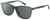 Profile View of Levi's Timeless LV5013CS Designer Polarized Reading Sunglasses with Custom Cut Powered Smoke Grey Lenses in Crystal Blue Horn Marble Unisex Panthos Full Rim Acetate 53 mm