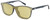 Profile View of Levi's Timeless LV5013CS Designer Polarized Reading Sunglasses with Custom Cut Powered Sun Flower Yellow Lenses in Crystal Blue Horn Marble Unisex Panthos Full Rim Acetate 53 mm