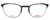Front View of Carrera CA6660 Designer Reading Eye Glasses with Custom Cut Powered Lenses in Matte Black Frosted Crystal Unisex Panthos Full Rim Stainless Steel 50 mm