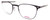 Profile View of Carrera CA6660 Designer Bi-Focal Prescription Rx Eyeglasses in Matte Black Frosted Crystal Unisex Panthos Full Rim Stainless Steel 50 mm