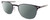 Profile View of Carrera CA6660 Designer Polarized Reading Sunglasses with Custom Cut Powered Smoke Grey Lenses in Matte Black Frosted Crystal Unisex Panthos Full Rim Stainless Steel 50 mm