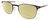 Profile View of Carrera CA6660 Designer Polarized Reading Sunglasses with Custom Cut Powered Sun Flower Yellow Lenses in Matte Black Frosted Crystal Unisex Panthos Full Rim Stainless Steel 50 mm