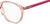 Side View of Levi's Seasonal LV1005 Designer Reading Eye Glasses with Custom Cut Powered Lenses in Crystal Pink Plum Purple Ladies Round Full Rim Acetate 50 mm
