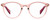 Front View of Levi's Seasonal LV1005 Designer Progressive Lens Prescription Rx Eyeglasses in Crystal Pink Plum Purple Ladies Round Full Rim Acetate 50 mm