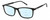 Profile View of Levi's Seasonal LV1018 Designer Progressive Lens Blue Light Blocking Eyeglasses in Gloss Black Unisex Rectangular Full Rim Acetate 55 mm