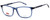 Profile View of Levi's Seasonal 1018 Unisex Rectangle Designer Reading Glasses Crystal Blue 55mm