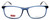Front View of Levi's Seasonal 1018 Unisex Rectangle Designer Reading Glasses Crystal Blue 55mm