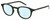 Profile View of Levi's Seasonal LV1029 Designer Progressive Lens Blue Light Blocking Eyeglasses in Army Green Grey Unisex Panthos Full Rim Acetate 48 mm