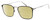 Profile View of Levi's Timeless LV5000 Designer Polarized Reading Sunglasses with Custom Cut Powered Sun Flower Yellow Lenses in Black Ruthenium Silver Unisex Square Full Rim Metal 52 mm