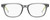 Front View of Tommy Hilfiger TH1427 Unisex Oval Reading Glasses Grey Crystal Neon Yellow 50 mm