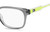 Side View of Tommy Hilfiger TH1427 Designer Progressive Lens Blue Light Blocking Eyeglasses in Grey Crystal Neon Yellow Unisex Oval Full Rim Acetate 50 mm