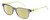 Profile View of Tommy Hilfiger TH1427 Designer Polarized Reading Sunglasses with Custom Cut Powered Sun Flower Yellow Lenses in Grey Crystal Neon Yellow Unisex Oval Full Rim Acetate 50 mm