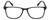 Front View of Geoffrey Beene GBR001 Designer Reading Eye Glasses with Custom Cut Powered Lenses in Gloss Black Mens Panthos Full Rim Acetate 53 mm