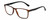 Profile View of Geoffrey Beene GBR001 Designer Single Vision Prescription Rx Eyeglasses in Gloss Tortoise Havana Brown Gold Black Mens Panthos Full Rim Acetate 53 mm