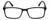 Front View of Geoffrey Beene GBR002 Designer Reading Eye Glasses with Custom Cut Powered Lenses in Matte Black Plum Purple Stripe Mens Rectangular Full Rim Acetate 53 mm
