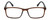 Front View of Geoffrey Beene GBR002 Designer Reading Eye Glasses with Custom Cut Powered Lenses in Matte Tortoise Havana Brown Gold Navy Blue Mens Rectangular Full Rim Acetate 53 mm