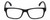 Front View of Geoffrey Beene GBR003 Designer Bi-Focal Prescription Rx Eyeglasses in Matte Black Plum Purple Stripe Mens Rectangular Full Rim Acetate 52 mm