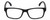 Front View of Geoffrey Beene GBR003 Designer Progressive Lens Prescription Rx Eyeglasses in Matte Black Plum Purple Stripe Mens Rectangular Full Rim Acetate 52 mm