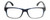 Front View of Geoffrey Beene GBR003 Designer Reading Eye Glasses with Custom Cut Powered Lenses in Navy Blue Clear Crystal Fade Mens Rectangular Full Rim Acetate 52 mm