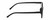 Side View of Geoffrey Beene GBR004 Designer Blue Light Blocking Eyeglasses in Gloss Black Silver Mens Oval Full Rim Acetate 46 mm