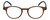 Front View of Geoffrey Beene GBR004 Designer Reading Eye Glasses with Custom Cut Powered Lenses in Matte Tortoise Havana Brown Gold Black Mens Oval Full Rim Acetate 46 mm
