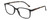 Profile View of Geoffrey Beene GBR006 Designer Progressive Lens Prescription Rx Eyeglasses in Gloss Black Crystal Tortoise Havana Mens Rectangular Full Rim Acetate 53 mm