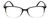 Front View of Geoffrey Beene GBR006 Designer Bi-Focal Prescription Rx Eyeglasses in Gloss Black Clear Crystal Fade Mens Rectangular Full Rim Acetate 53 mm