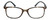Front View of Geoffrey Beene GBR006 Designer Single Vision Prescription Rx Eyeglasses in Matte Tortoise Havana Brown Gold Navy Blue Mens Rectangular Full Rim Acetate 53 mm