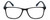 Front View of Geoffrey Beene GBR007 Designer Bi-Focal Prescription Rx Eyeglasses in Matte Black Navy Blue Mens Rectangular Full Rim Acetate 53 mm