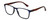 Profile View of Geoffrey Beene GBR007 Designer Reading Eye Glasses with Custom Cut Powered Lenses in Matte Navy Blue Tortoise Havana Mens Rectangular Full Rim Acetate 53 mm