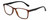 Profile View of Geoffrey Beene GBR007 Designer Reading Eye Glasses with Custom Cut Powered Lenses in Matte Dark Tortoise Havana Black Mens Rectangular Full Rim Acetate 53 mm