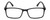 Front View of Geoffrey Beene GBR008 Designer Reading Eye Glasses with Custom Cut Powered Lenses in Matte Black Orange Tiger Stripe Mens Rectangular Full Rim Acetate 53 mm