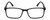 Front View of Geoffrey Beene GBR008 Designer Single Vision Prescription Rx Eyeglasses in Matte Black Orange Tiger Stripe Mens Rectangular Full Rim Acetate 53 mm