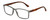 Profile View of Geoffrey Beene GBR008 Designer Reading Eye Glasses with Custom Cut Powered Lenses in Matte Crystal Grey Tortoise Havana Mens Rectangular Full Rim Acetate 53 mm