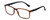 Profile View of Geoffrey Beene GBR008 Men Reading Glasses Crystal Tortoise Havana Gold Blue 53mm