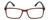 Front View of Geoffrey Beene GBR008 Designer Reading Eye Glasses with Custom Cut Powered Lenses in Gloss Crystal Tortoise Havana Brown Gold Navy Blue Mens Rectangular Full Rim Acetate 53 mm