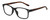 Profile View of Geoffrey Beene GBR009 Mens Reading Glasses in Black Crystal Tortoise Havana 52mm