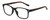 Profile View of Geoffrey Beene GBR009 Designer Bi-Focal Prescription Rx Eyeglasses in Matte Black Crystal Tortoise Havana Mens Panthos Full Rim Acetate 52 mm