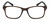 Front View of Geoffrey Beene GBR009 Designer Single Vision Prescription Rx Eyeglasses in Gloss Crystal Dark Brown Black Mens Panthos Full Rim Acetate 52 mm