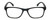 Front View of Geoffrey Beene GBR010 Designer Reading Eye Glasses with Custom Cut Powered Lenses in Matte Black Silver Mens Oval Full Rim Acetate 52 mm