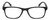 Front View of Geoffrey Beene GBR010 Designer Single Vision Prescription Rx Eyeglasses in Gloss Black Grey Crystal Silver Mens Oval Full Rim Acetate 52 mm